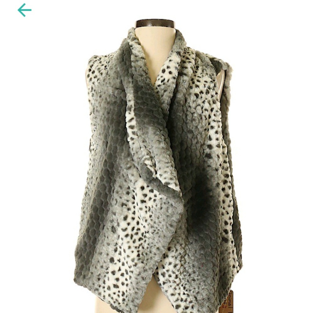 Faux fur vest